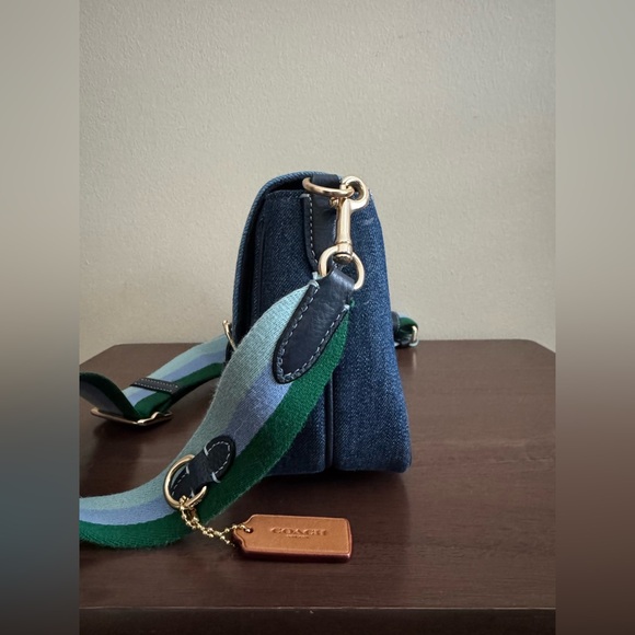 Coach Blue Denim Crossbody Bag - Picture 3 of 12